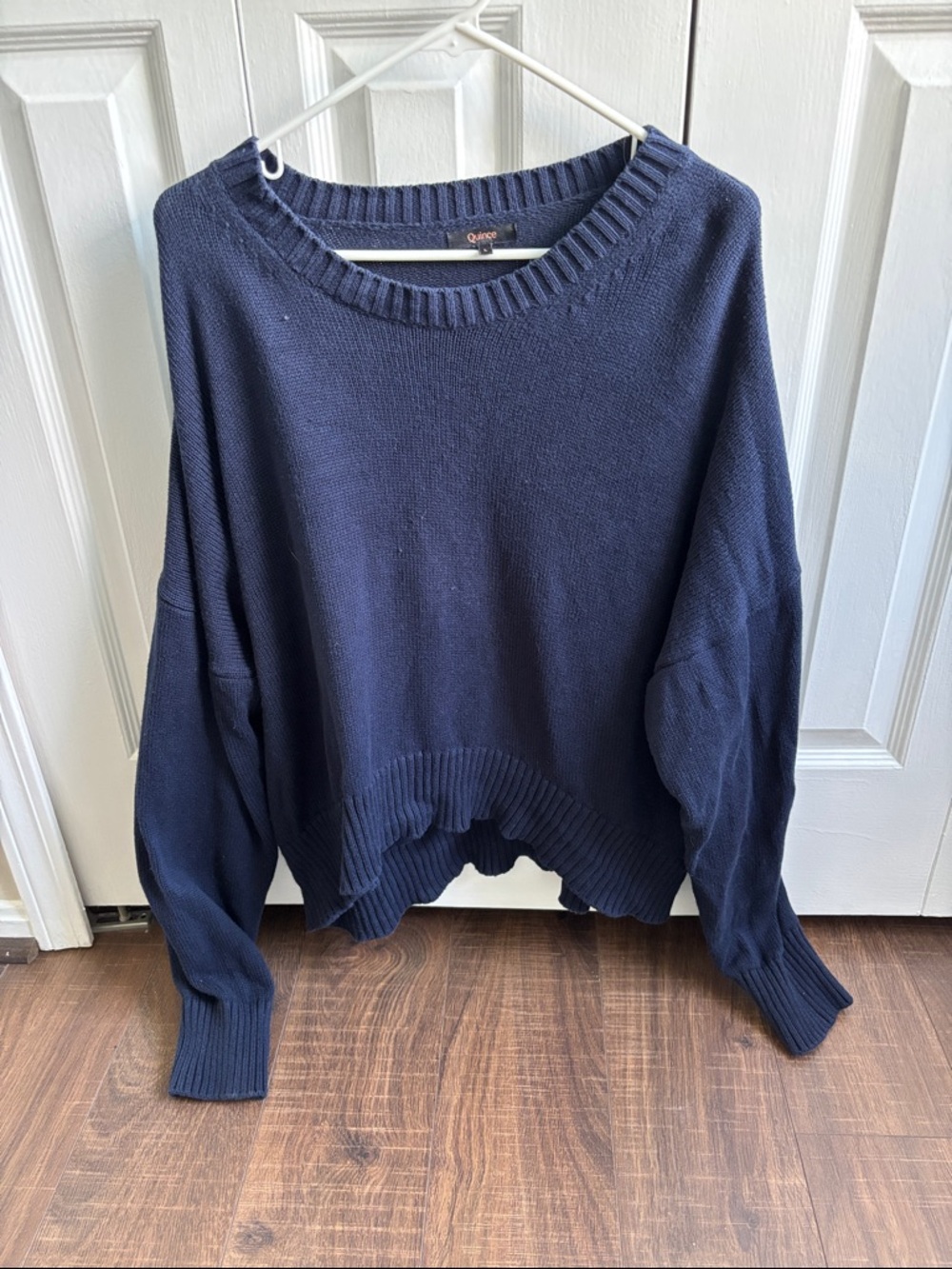 Quince 100% Organic Cotton Boyfriend Crew Sweater